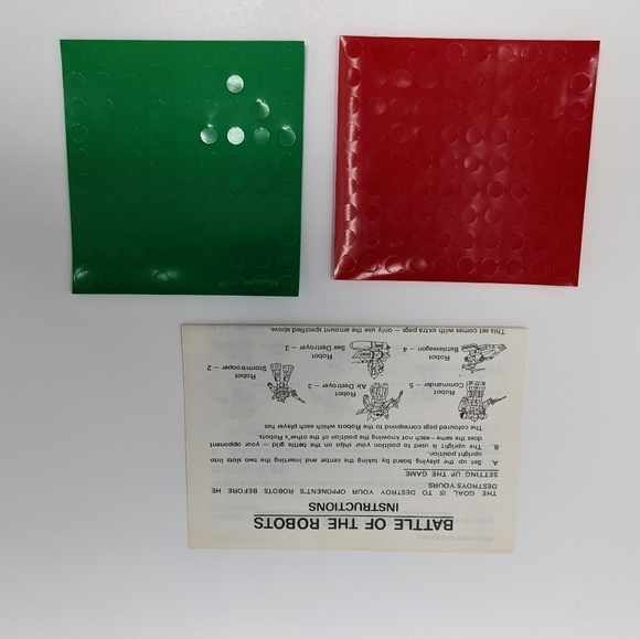 𝅺Vintage Battle of the Robots Travel Game New Unused - Picture 3 of 6